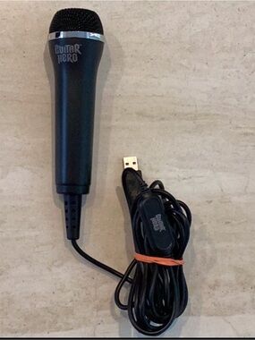 Guitar Hero Microphone Nintendo Wii PlayStation 3 PS3 Xbox 360 Rock Band Wired